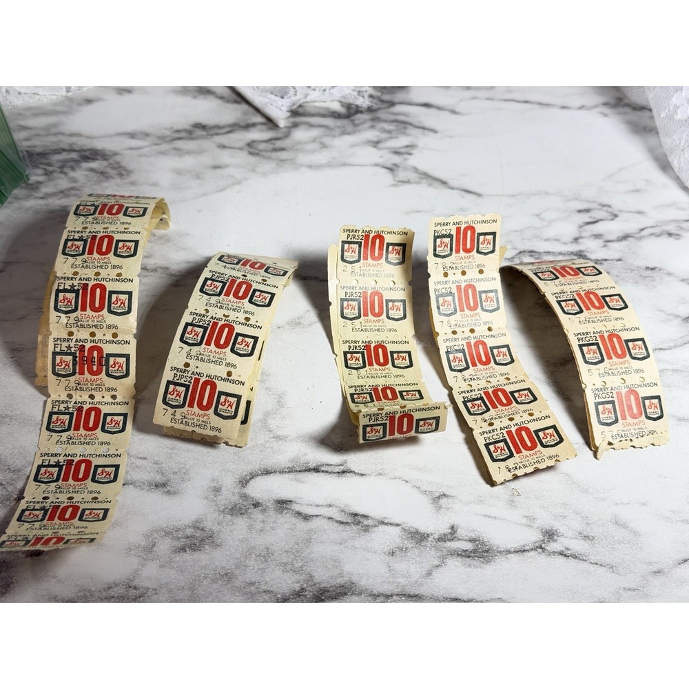 VTG S&H Green Stamps #10~75 Not Connected Unused Stamps (3098)